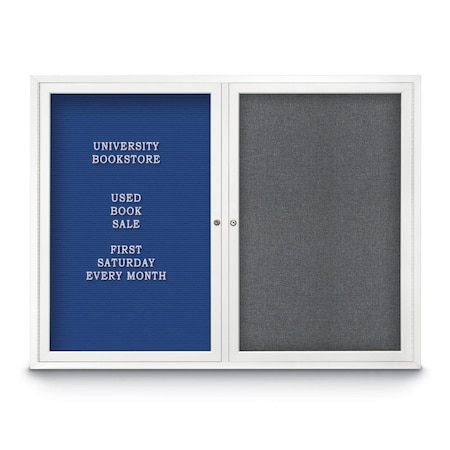 United Visual Products Corkboard, 48"x36", Surf/Satin UV404PLUS-SATIN-SURF